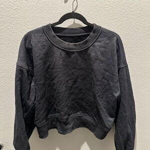 Grey shimmer Sweatshirt lululemon size 6